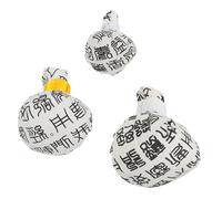 GRADENEVE Lot de 3 Boules de Massage Thaï Blanches en Tissu Non Tissé pour Soulager Douleurs Dos et Épaules, Pochette de Santé Chinoise Pratique pour Adultes et Seniors Couleur Aléatoire