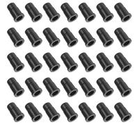 GRADENEVE Manchons de Tige de Roulette Inserts de Douille en Abs Noir 35 Pièces Remplacement Fiable pour Pieds de Chaise et Objets en Bois pour Roulettes Pivotantes