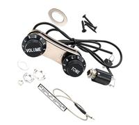 GRADENEVE Micro pour Violon Micro de Violon Câble de Captation Piézoélectrique B57a Noir en Plastique et Métal Fiche Ronde Contrôle du Volume Tonalité
