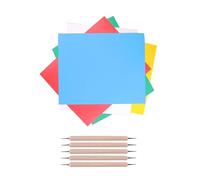 GRADENEVE Papier Calque de Transfert pour Textile 10pcs 5 Stylos, Papier Carbone Fait Maison Réutilisable et Résistant, pour Broderie DIY et Transfert de Motifs