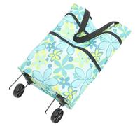 GRADENEVE Paquet Cabas de Courses Pliable avec Roulettes, Grosse Capacité en Tissu Oxford et Panneaux en Fibre de Bois pour Shopping la Plage ou Supermarché