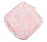 GRADENEVE Paquet Menstruel Grand Paquet de Rangement en Coton et Lin Multifonction Fermeture Éclair pour Serviettes Hygiéniques et Cosmétiques, pour L'école Maison