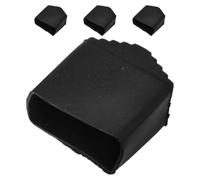 GRADENEVE Patins Antidérapants pour Pieds d'Échelle Pliantes en Caoutchouc Lot de 4 Embouts Carrés pour Protection Intérieure des Sols et Sécurité Travail en Hauteur