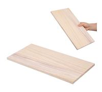 GRADENEVE Planche de Bois Rectangulaire en Bois Naturel pour Fabrication de Meubles Espace de Rangement Ample Non Traité pour Projets de Bricolage
