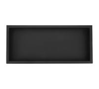 GRADENEVE Plateau Rectangulaire en Fer Noir pour Micro-paysages, Support pour Pots en Céramique et Contenants Paysagers, pour Jardinage de Loisir Bord la Fenêtre