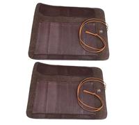 GRADENEVE Pochette à Couteaux en Cuir Marron Design Multi- à Rouler, Légère pour Rangement et Transport Pratique des Outils de Sculpture