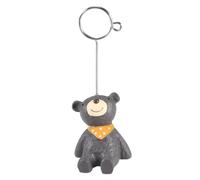 GRADENEVE Porte-clips Animal Cartoon Message Forme Petit Ours en Résine Support Note Papier et Porte Carte de Visite, Ornement de Bureau pour Bureau ou Mariage
