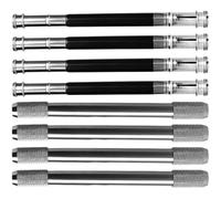 GRADENEVE Rallonge de Crayon en Métal 8pcs Support D'extension Léger pour Crayons Dessin Prolongateur Double Tête pour Prolonger la Durée de Vie