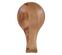 GRADENEVE Repose-cuillère Compact et Pratique en Bois D'acacia Naturel Porte-spatule Élégant Accessoire Rustique Cuisine pour Plan de Travail et