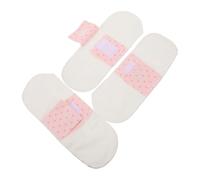 GRADENEVE Serviettes Hygiéniques Réutilisables Protections Féminines Lavables Lot de 3 en Coton Blanc Douces et Respirantes, pour Post-partum et Voyages