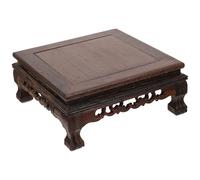 GRADENEVE Socle Rectangulaire en Bois Robuste et Multifonction pour Vase et Antiquités, Design Simple Charme Classique, pour Décorations à Domicile Plusieurs styles