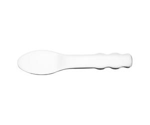GRADENEVE Spatule de Beauté en Acier Inoxydable Argenté pour Crème Visage, Outil Compact Portable pour Maquillage et Extraction de Produits de Soin