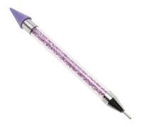 GRADENEVE Stylo Manucure Double Embout en Acrylique pour Nail Art, Outil à Points Facile à Utiliser Sélecteur de Pierres Décoratives, pour Débutants et Professionnels