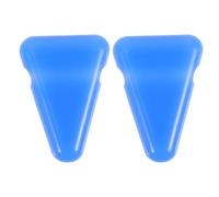 GRADENEVE Support de Diapason en Silicone Bleu 2pcs Antidérapant pour Activités Extérieures et Voyages, Base Triangulaire Stable pour Fourchettes D'accordage
