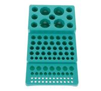 GRADENEVE Support pour Tubes à Essai en Plastique Vert Multifonction, Facile à Transporter, Compatible Tubes Centrifuges de Laboratoire de 4 à 28 Mm pour Recherche et Analyse