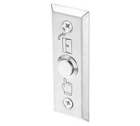 GRADENEVE Système de Contrôle D'accès aux Portes Bouton Poussoir de Sortie en Acier Inoxydable Argenté, Plaque Murale Pratique et Polyvalente pour Stations-service et Grands Magasins