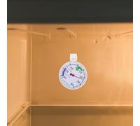 GRADENEVE Thermomètre pour Réfrigérateur et Congélateur à Cadran Mesure Précise de 30 à 40°C Boîtier Plastique Robuste Affichage Clair Moniteur pour Conservation Alimentaire et Usage