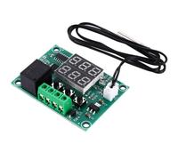 GRADENEVE Thermostat Numérique Capteur Étanche Dc 12v avec Double Affichage , Module de Commande Précis de Température , Contrôleur de Thermostat Électronique Fiable