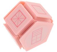 GRADENEVE Timbre D'enseignement Scolaire Rose Abs Sept, Multi-faces, Facile à Utiliser Ranger, Décharge Automatique D'encre, pour Garçon et Filles et Étudiants