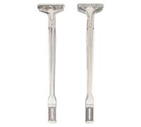 GRADENEVE Tondeuse à Poils Nasaux Manuelle à Double Tête 2pcs en Acier Inoxydable et Pc, Portable et Légère pour Épilation Faciale et Soin Nez