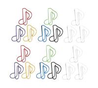 GRADENEVE Trombones Métalliques et Usage Scolaire pour Organisation de Documents 50 Pièces de Note de Musique, Clips de Bureau Robustes et Résistants Décoloration Couleur Couleur Aléatoire