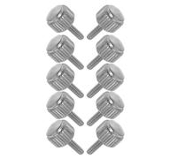 GRADENEVE Vis Moletée en Métal Argenté pour Vernier Caliper, Lot de 10 Pièces, Fixation Précise et Antidérapante pour Maintenance et Mise à Niveau