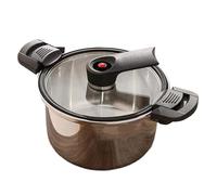 Grades Professionnel 3.6/5.4L Acier Résistant à la Corrosion Construction Temps Cuisine Essentiel Ménage Inox Casserole Pression Pan