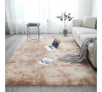 Gradient Color Plush Floor Mat, Soft Rainbow Rug for Kids Playroom, Fluffy Shaggy Carpets for Girls Bedroom, Colorful Pastel Area Rugs for Nursery & Home Decor (I,62.99″ x 90.55″)