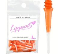 Gradient Couleur Solide Touches Métalliques avec Embout en Plastique Long Lippoint Dart Conseils 40pics, Orange