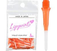 Gradient Couleur Solide Touches Métalliques avec Embout en Plastique Long Lippoint Dart Conseils 40pics, Orange