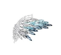 Gradient Crystals Butterfly Brooch Elegant Ombres Designs Secure Pin Clasp For Women Jewelry Accessories Trendy Retro Jewelry With Diamonds Accent