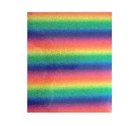 Gradient Glitter Heat Transfer Vinyl - Shiny Gradient Glitter Transfer Material, Smooth Film, Waterproof Stick on Sheet | Easy Cut DIY Heat Vinyl for Clothes Mug Bags Decals Home Art Project Craftwork