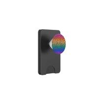 Gradient Rainbow Zebra Stripes Animal Print PopSockets PopWallet pour MagSafe