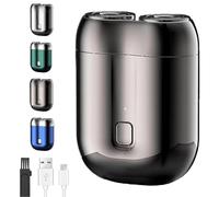 Gradientiscolor 2025 New Upgrade Pocket Shaver USB Mini Shaver, Gradientiscolor Electric Razor for Men, Rechargeable Waterproof for Home, Travel (Gray)