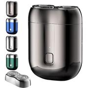 Gradientiscolor 2025 New Upgrade Pocket Shaver USB Mini Shavers, Floating 4d Shaving Head for Precision, Wet and Dry for Home Use, Business Trips, and Travel (Gray)