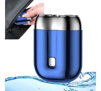 Gradientiscolor 2025 New Upgrade Pocket Shaver USB Mini Shavers, Gradientis Color Mini Shavers for Men, Rechargeable Waterproof Compact Dual-Head Electric Shaver for Home, Car, Travel (Blue)