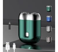 Gradientiscolor 2025 New Upgrade Pocket Shaver USB Mini Shavers, Literalous Shavers, Waterproof USB Rechargeable Pocket Size Electric Razor for Home, Car, Travel (Grün)
