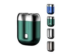 Gradientiscolor 2025 New Upgrade Pocket Shaver USB Mini Shavers, Pocket Size Washable Double Head Electric Razor, Mini Electric Shavers for Men, Rechargeable Waterproof (Green)