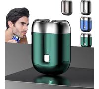 Gradientiscolor Mini Electric Shaver - 2025 New Upgrade Pocket Shaver USB Mini Shavers, Pocket Shaver's USB Mini Shavers for Men, Wet & Dry Use & Low-Nois, 7500 Rpm Precise & Painless Shaving (Green)