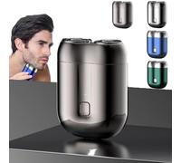 Gradientiscolor Mini Electric Shaver - 2025 New Upgrade Pocket Shaver USB Mini Shavers, Pocket Shaver's USB Mini Shavers for Men, Wet & Dry Use & Low-Nois, 7500 Rpm Precise & Painless Shaving (Gray)