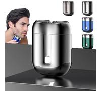 Gradientiscolor Mini Electric Shaver - 2025 New Upgrade Pocket Shaver USB Mini Shavers, Pocket Shaver's USB Mini Shavers for Men, Wet & Dry Use & Low-Nois, 7500 Rpm Precise & Painless Shaving (Silver)