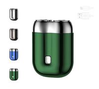 Gradientiscolor Pocket Shaver, Gradientis Color Pocket Shaver, Pocket Size Washable Double Head Electric Razor, Mini Shaversa For Men (Vert,1PCS)