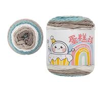 Gradients Fil à gâteau multicolore Motif pays des fées arc-en-ciel Coton à tricoter pour écharpes, châles, couvertures, dégradé de gâteaux, crochet et tricot doux pour couverture