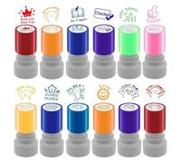 Grading Seals Collection de tampons 12 motifs différents pour l'évaluation de la salle de t la communication des parents