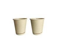 GRADISCO - Gobelets en papier pour café de 80 ml 2,7 oz Couleur Havane 100 % compostables en carton, recouverts intérieurement pour boissons chaudes, café - Verres jetables colorés pour buffet (500)