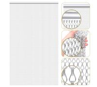 Gradleen Chaîne Moustiquaires Chain Argent Rideau moustiquaire métallique en Aluminium 80 x 200cm pour Le contrôle des Insectes Volants,empêche Les Insectes,Les Mouches et Les guêpes d'entrer