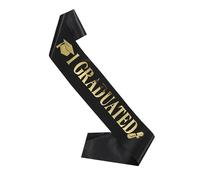 Graduated Sash,160x9.5cm Graduated Sash Shoulder Ribbon - Pride And Excitement Showcased Seniors Tailored Size Ribbon Scarf Common School Favors For Adults Women Men