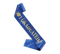 Graduated Sash,160x9.5cm Graduated Sash Shoulder Ribbon - Pride And Excitement Showcased Seniors Tailored Size Ribbon Scarf Common School Favors For Adults Women Men