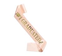 Graduated Sash,160x9.5cm Graduated Sash Shoulder Ribbon - Pride And Excitement Showcased Seniors Tailored Size Ribbon Scarf Common School Favors For Adults Women Men