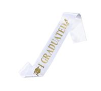 Graduated Sash,160x9.5cm Graduated Sash Shoulder Ribbon - Pride And Excitement Showcased Seniors Tailored Size Ribbon Scarf Common School Favors For Adults Women Men